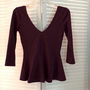 Burgundy Lace Top